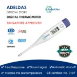 Medical Thermometer Adult and Child oral and armpit digital LCD display with battery (Included)