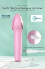 Electric Face Cleansing Brush Waterproof Sonic Vibration with Red & Blue LED Lighting - Image 5